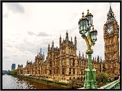 Tamiza, Pałac Westminster, Anglia, Londyn, Big Ben